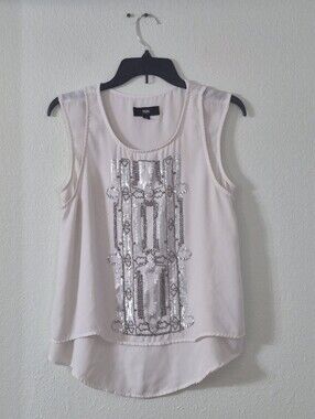 Embellished Light Blush Sleeveless Camisole